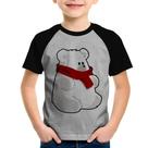 Camiseta Raglan Infantil Urso Polar - Foca na Moda Camiseta Raglan Infantil Urso Polar - Foca na Moda