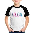Camiseta Raglan Infantil Vlog - Foca na Moda