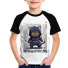 Camiseta Raglan Infantil You cat see my ninja moves - Foca na Moda