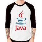 Camiseta Raglan Java Café Manga 3/4 - Foca na Moda Camiseta Raglan Java Café Manga 3/4 - Foca na Moda