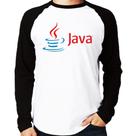 Camiseta Raglan Java Manga Longa - Foca na Moda