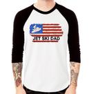 Camiseta Raglan Jet Ski Dad Manga 3/4 - Foca na Moda