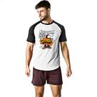 Camiseta Raglan Keep Calm e coma Hamburguer Camiseta Raglan Keep Calm e coma Hamburguer