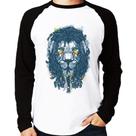 Camiseta Raglan Leão Reggae Manga Longa - Foca na Moda Camiseta Raglan Leão Reggae Manga Longa - Foca na Moda