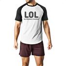 Camiseta Raglan LOL Liso Ostentando e Lamentando Camiseta Raglan LOL Liso Ostentando e Lamentando