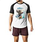 Camiseta Raglan Lontra sufando