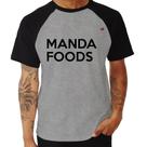 Camiseta Raglan Manda Foods - Foca na Moda