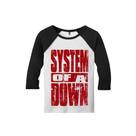 Camiseta Raglan Manga 3/4 Masculina System Of A Down Metal