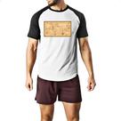 Camiseta Raglan Mapa antigo fronteiras