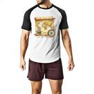 Camiseta Raglan Mapa travel art