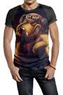 Camiseta Raglan Masculina Cachorro Muttley Cartoon Ref:530 Camiseta Raglan Masculina Cachorro Muttley Cartoon Ref:530