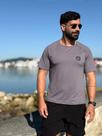 Camiseta Raglan Masculina Chumbo - Conforto e Estilo para Treinos