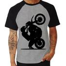 Camiseta Raglan Moto Grau XT 660 - Foca na Moda
