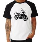 Camiseta Raglan Moto Tiger 900 GT Art - Foca na Moda