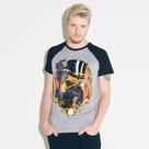 Camiseta Raglan Mr. Pug Camiseta Raglan Mr. Pug