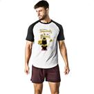 Camiseta Raglan Mulher na tempestade floresce