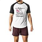 Camiseta Raglan Mulher Salto Poderosa Joelhos Vitoriosa