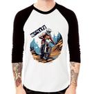 Camiseta Raglan MX4Life Manga 3/4 - Foca na Moda