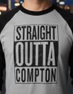 Camiseta Raglan N W A Straight Outta Compton Plus Size Camiseta Raglan N W A Straight Outta Compton Plus Size