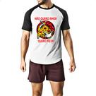 Camiseta Raglan Nao quero amor quero pizza