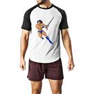 Camiseta Raglan Nostalgia Golden Axe Ax Battler Camiseta Raglan Nostalgia Golden Axe Ax Battler