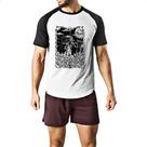 Camiseta Raglan O Espantalho Black White Arte