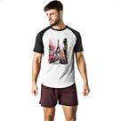 Camiseta Raglan Paris street art