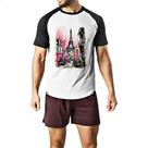 Camiseta Raglan Paris street art