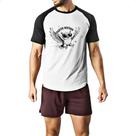 Camiseta Raglan Partiu Noitada Coruja Camiseta Raglan Partiu Noitada Coruja
