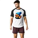 Camiseta Raglan Patinho de borracha Lutador