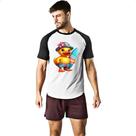 Camiseta Raglan Patinho de borracha Surfista