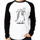 Camiseta Raglan Pause Break Manga Longa - Foca na Moda Camiseta Raglan Pause Break Manga Longa - Foca na Moda