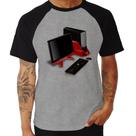 Camiseta Raglan PC Gamer - Foca na Moda