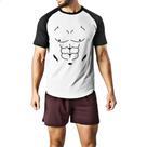 Camiseta Raglan Peitoral Musculos Camiseta Raglan Peitoral Musculos