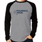 Camiseta Raglan Piscininha amor Manga Longa - Foca na Moda Camiseta Raglan Piscininha amor Manga Longa - Foca na Moda