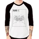 Camiseta Raglan Player 1 Controle Joystick Manga 3/4 - Foca na Moda