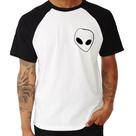 Camiseta Raglan Pocket Alien - Foca na Moda Camiseta Raglan Pocket Alien - Foca na Moda