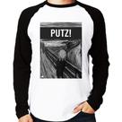 Camiseta Raglan PUTZ! Manga Longa - Foca na Moda
