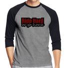 Camiseta Raglan Ride Hard or go home Manga 3/4 - Foca na Moda