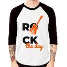Camiseta Raglan Rock the day Manga 3/4 - Foca na Moda