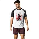 Camiseta Raglan Ronin comic book style