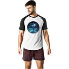 Camiseta Raglan Signo de Libra placa de luxo