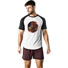 Camiseta Raglan Signo de Sagitario placa de luxo