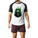 Camiseta Raglan Skull Lapide Camiseta Raglan Skull Lapide
