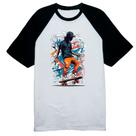 Camiseta Raglan Street Skate Splash Art