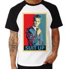 Camiseta Raglan Suit Up Barney Stinson - Foca na Moda