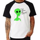 Camiseta Raglan Thank's For Believing In Me Alien - Foca na Moda Camiseta Raglan Thank's For Believing In Me Alien - Foca na Moda
