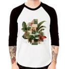 Camiseta Raglan Think Green Manga 3/4 - Foca na Moda
