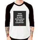 Camiseta Raglan This image is not available in your country Manga 3/4 - Foca na Moda