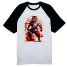 Camiseta Raglan Tigre samurai splash arte